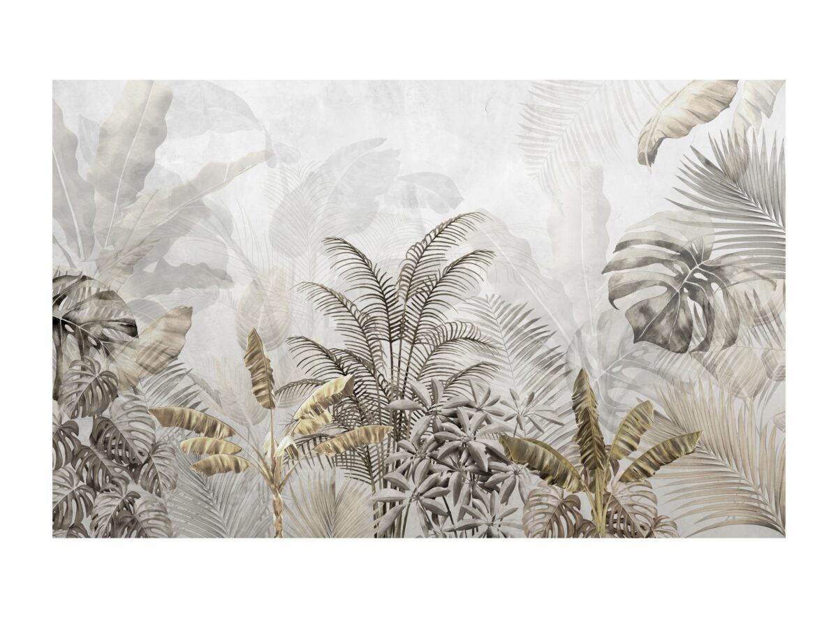 White Elegant Art Decorative Wallpaper - Image 1