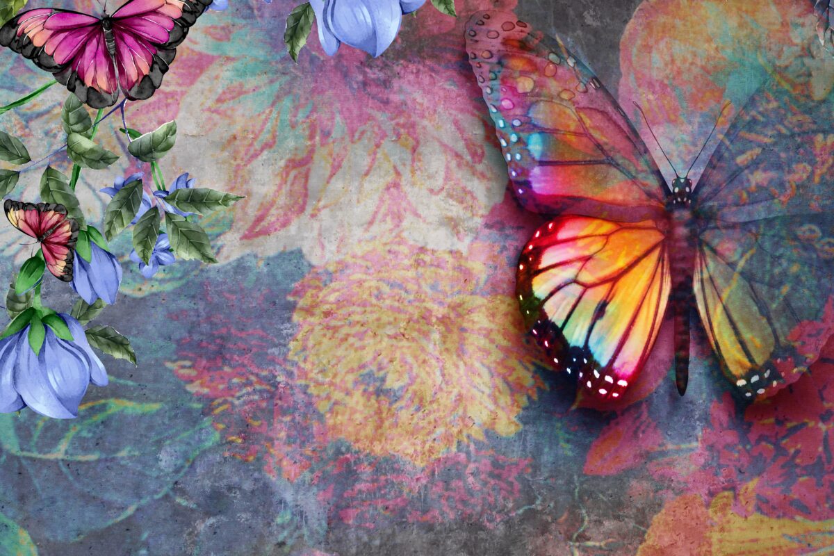 Butterfly Abstract Decorative Wallpaper - Image 4