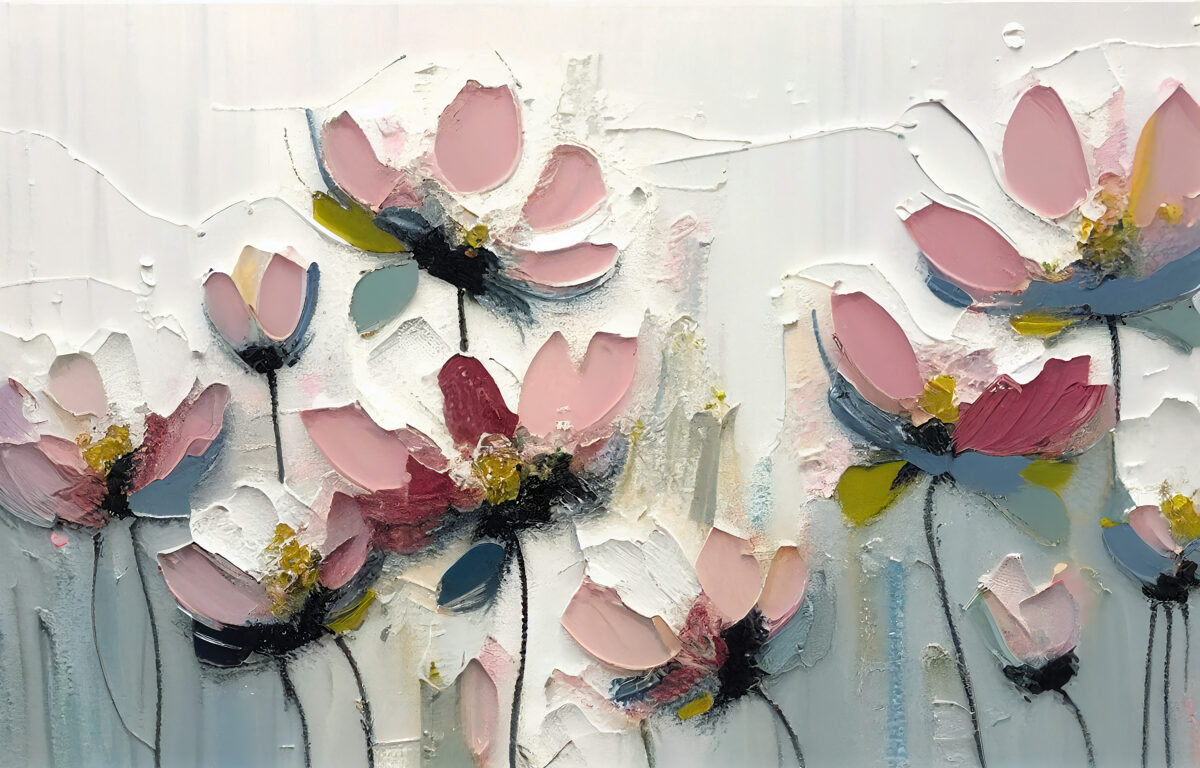 Flower Wall Decorative Wallpaper - Image 1