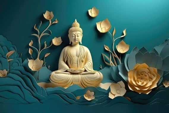 Buddha Wallpaper, Decorative Wall Covering