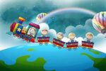 Children's Room Train Wallpaper