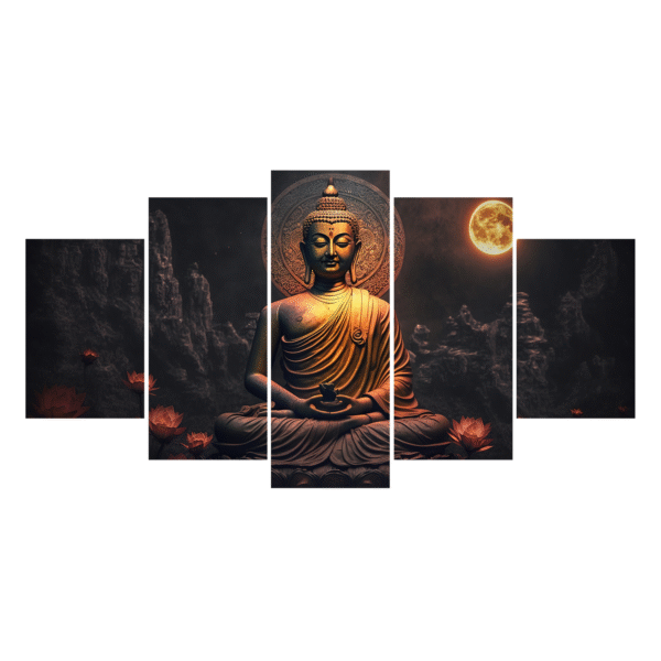 Brown Buddha Decorative MDF Portrait
