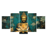 Green Buddha Decorative MDF Portrait