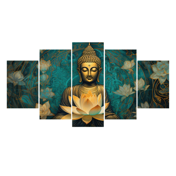 Green Buddha Decorative MDF Portrait