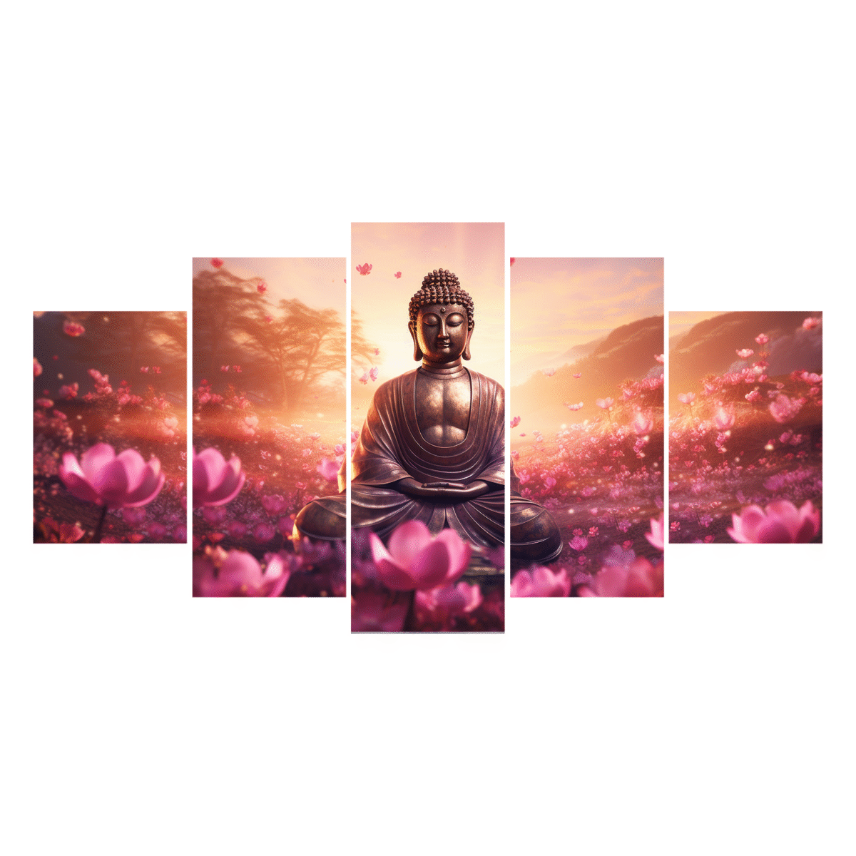 Buddha Art Decorative MDF Portrait - Image 1