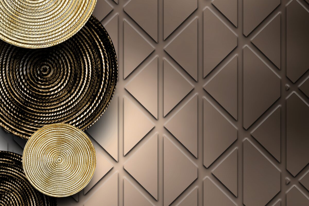 Gold Brown Interior Decor Wallpapers - Image 2
