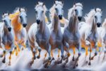 Horses in the Sea Decorative Wallpaper - Image 2