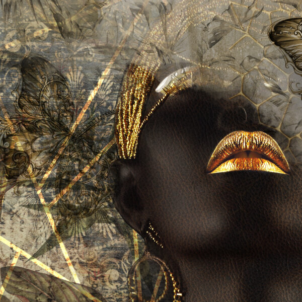 Black Gold Abstract Decorative Wallpaper