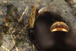 Black Gold Abstract Decorative Wallpaper - Image 2