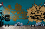 Blue Motivational Gym Wall Wallpaper - Image 2