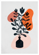 Flower Vase Decorative Wallpaper