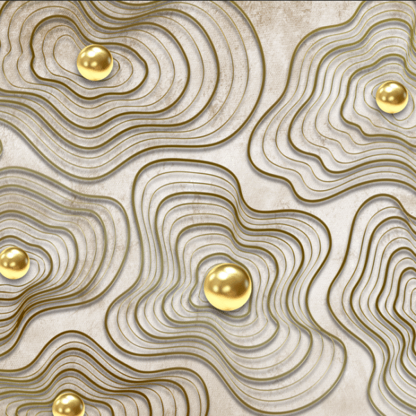 Gold Artistic Decor Wallpapers