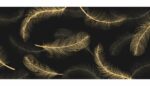 Golden Feather Decorative Wallpaper