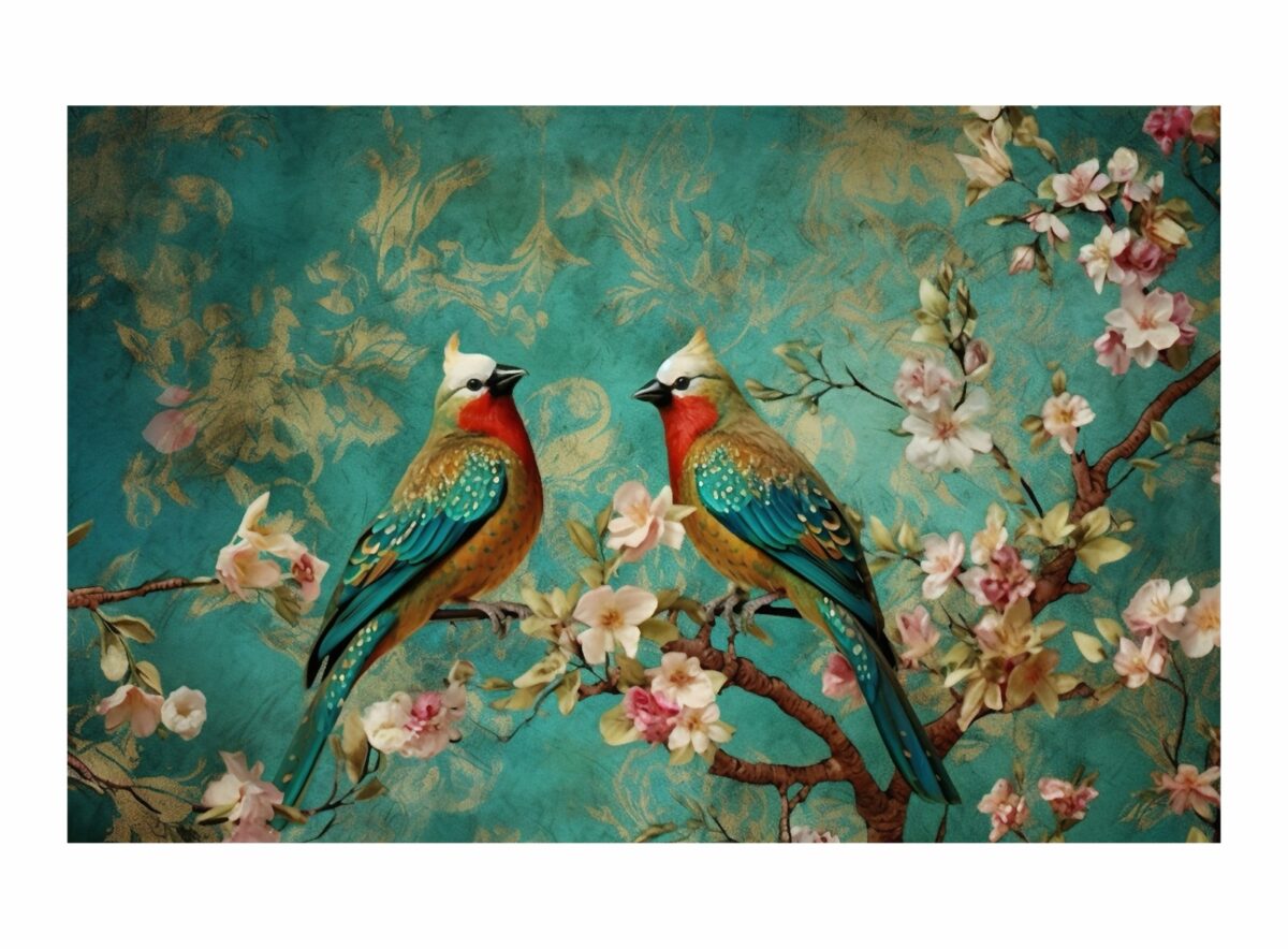 Beautiful Birds Decorative Wallpaper - Image 1
