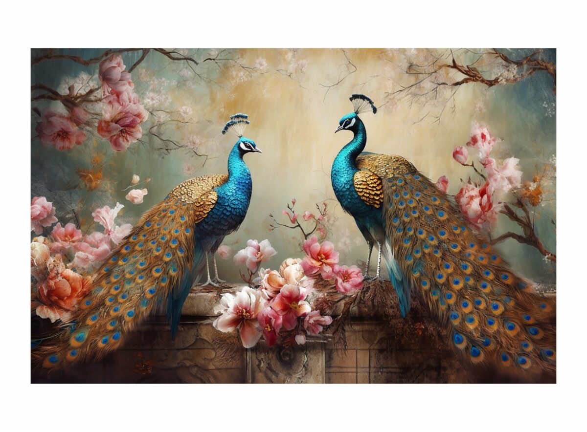 Peacock Decorative Wallpaper - Image 1