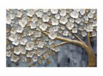 Pink Tree Leaf Decorative Wallpaper