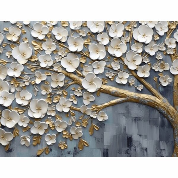 Pink Tree Leaf Decorative Wallpaper