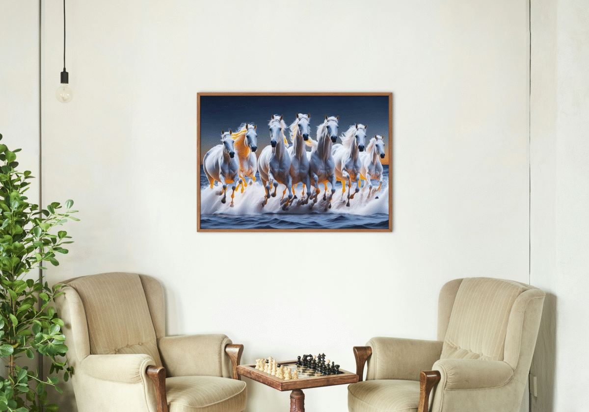 Horses in the Sea Decorative Wallpaper - Image 3