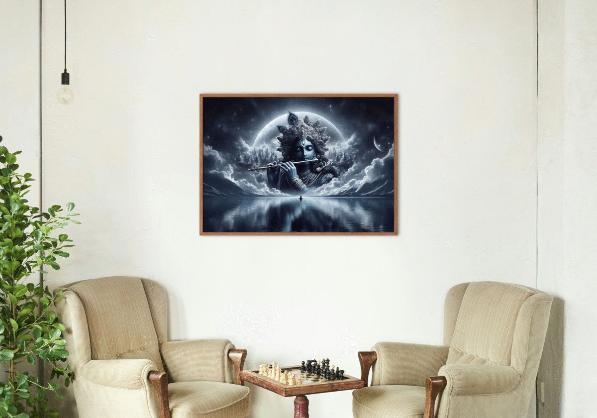 Elegant Radha Krishna Home Decor Wallpaper - Image 3
