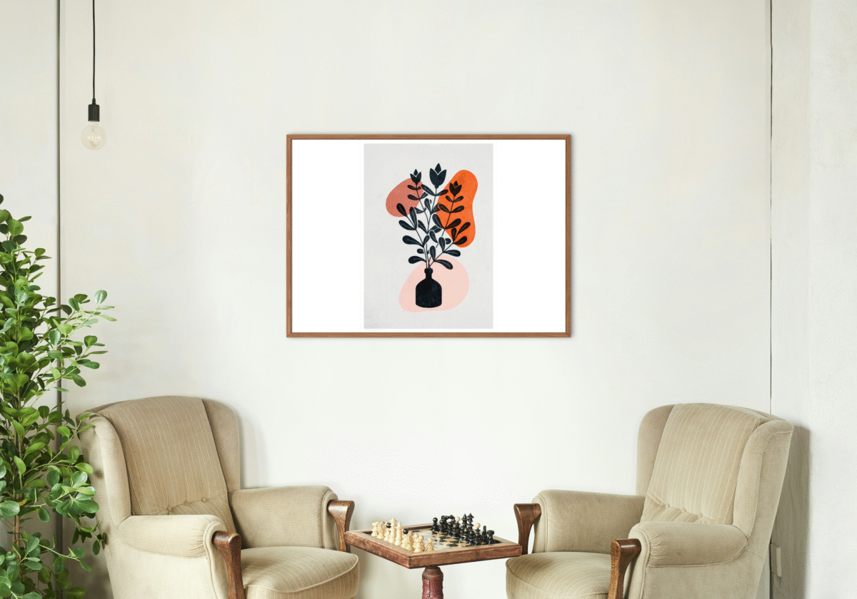 Flower Vase Decorative Wallpaper - Image 3